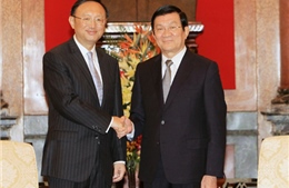 Chủ tịch nước tiếp Ủy viên Quốc vụ Trung Quốc Dương Khiết Trì 